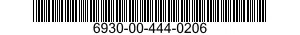 6930-00-444-0206  6930004440206 004440206
