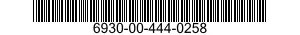 6930-00-444-0258  6930004440258 004440258