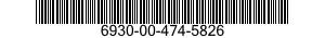 6930-00-474-5826  6930004745826 004745826