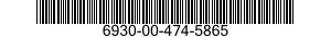 6930-00-474-5865  6930004745865 004745865