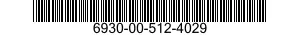 6930-00-512-4029  6930005124029 005124029