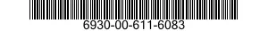 6930-00-611-6083  6930006116083 006116083