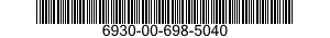 6930-00-698-5040  6930006985040 006985040