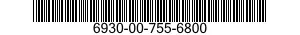 6930-00-755-6800  6930007556800 007556800
