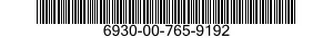 6930-00-765-9192  6930007659192 007659192