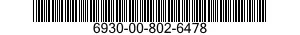 6930-00-802-6478  6930008026478 008026478