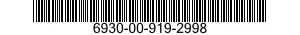 6930-00-919-2998  6930009192998 009192998