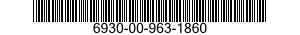 6930-00-963-1860  6930009631860 009631860
