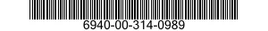 6940-00-314-0989  6940003140989 003140989