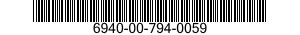 6940-00-794-0059  6940007940059 007940059