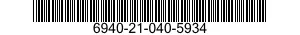 6940-21-040-5934  6940210405934 210405934