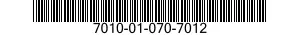7010-01-070-7012 COMPUTER SYSTEM 7010010707012 010707012