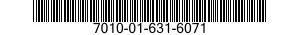 7010-01-631-6071 SECURITY DATA SYSTEM 7010016316071 016316071