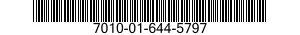 7010-01-644-5797 SECURITY DATA SYSTEM 7010016445797 016445797