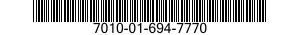7010-01-694-7770 INSTALLATION AND EQUIPMENT KIT,DATA PROCESSING 7010016947770 016947770