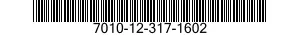 7010-12-317-1602 COMPUTER SYSTEM,DIGITAL 7010123171602 123171602
