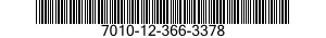 7010-12-366-3378 COMPUTER SYSTEM,DIGITAL 7010123663378 123663378