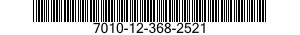 7010-12-368-2521 COMPUTER SYSTEM,DIGITAL 7010123682521 123682521