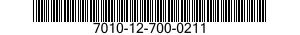 7010-12-700-0211  7010127000211 127000211