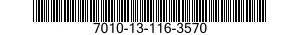 7010-13-116-3570 COMPUTER SET,GENERAL INFORMATION DATA 7010131163570 131163570