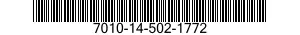 7010-14-502-1772 COMPUTER SYSTEM,DIGITAL 7010145021772 145021772