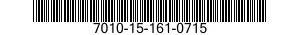 7010-15-161-0715 NOTEBOOK 7010151610715 151610715
