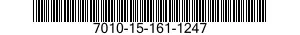 7010-15-161-1247 NOTEBOOK 7010151611247 151611247