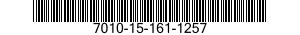 7010-15-161-1257 NOTEBOOK 7010151611257 151611257