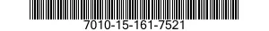 7010-15-161-7521 PERSONAL COMPUTER I 7010151617521 151617521