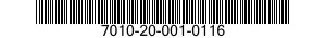 7010-20-001-0116 COMPUTER SYSTEM,DIGITAL 7010200010116 200010116