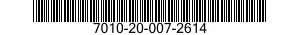 7010-20-007-2614 COMPUTER SYSTEM,DIGITAL 7010200072614 200072614