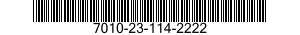 7010-23-114-2222 PROCESSOR,DISPLAY AND CONTROL 7010231142222 231142222