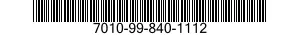 7010-99-840-1112  7010998401112 998401112