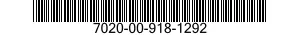 7020-00-918-1292  7020009181292 009181292