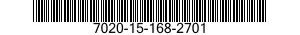 7020-15-168-2701 DEFLECTION CARD 7020151682701 151682701