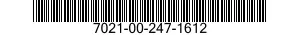 7021-00-247-1612 RECEIVER-TRANSMITTER SUBASSEMBLY 7021002471612 002471612