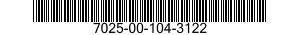 7025-00-104-3122  7025001043122 001043122