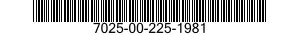 7025-00-225-1981  7025002251981 002251981