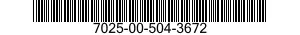 7025-00-504-3672  7025005043672 005043672
