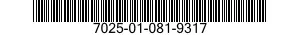7025-01-081-9317 DISK 7025010819317 010819317