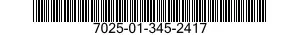 7025-01-345-2417 ROLLER,PRINTER,AUTOMATIC DATA PROCESSING 7025013452417 013452417
