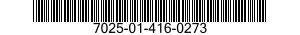 7025-01-416-0273 PRINTER SUBASSEMBLY 7025014160273 014160273