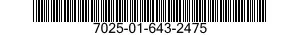 7025-01-643-2475 DISPLAY UNIT 7025016432475 016432475