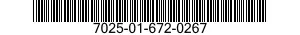 7025-01-672-0267 TOUCHSCREEN,DATA ENTRY 7025016720267 016720267