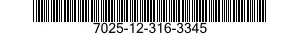 7025-12-316-3345 ARITHMETIC UNIT,COMPUTER 7025123163345 123163345