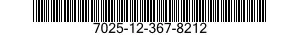 7025-12-367-8212 TERMINAL,DATA PROCESSING 7025123678212 123678212