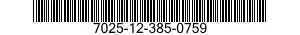 7025-12-385-0759 MODIFICATION KIT,AUTOMATIC DATA PROCESSING 7025123850759 123850759