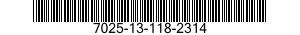 7025-13-118-2314  7025131182314 131182314