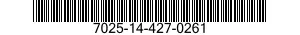 7025-14-427-0261 CABLE ASSEMBLY,SPECIAL PURPOSE,ELECTRICAL 7025144270261 144270261