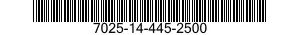 7025-14-445-2500 OPTICAL READER,DATA ENTRY 7025144452500 144452500